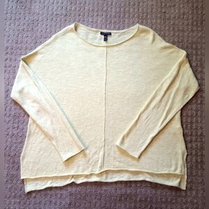 Eileen Fisher Organic lightweight Lagenlook Boho Sweater Top
